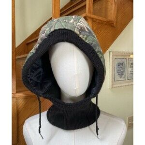 Liberty Rugged Outdoor OSFM Green Camouflage Hunting Trap Hood Hat Neck Warmer